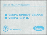 ART.LM34-Manuali uso e manutenzione  Vespa G.T.R.